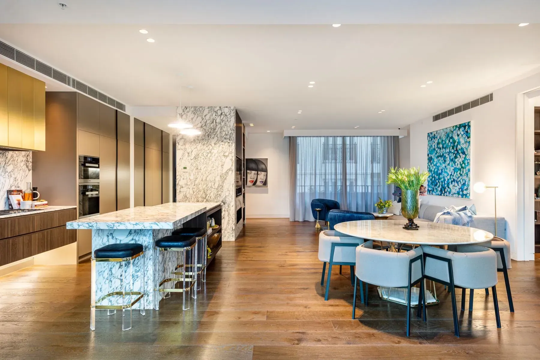 The Lyall Residences — kitchen and dining