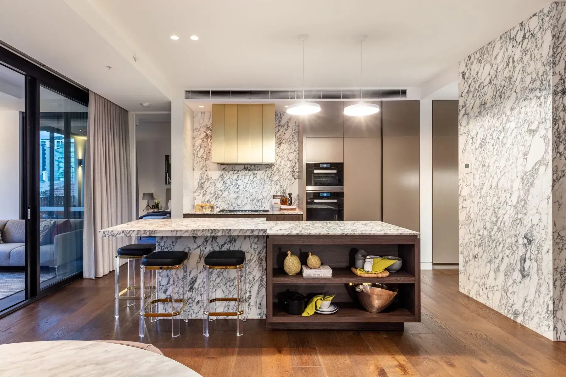 The Lyall Residences — kitchen island