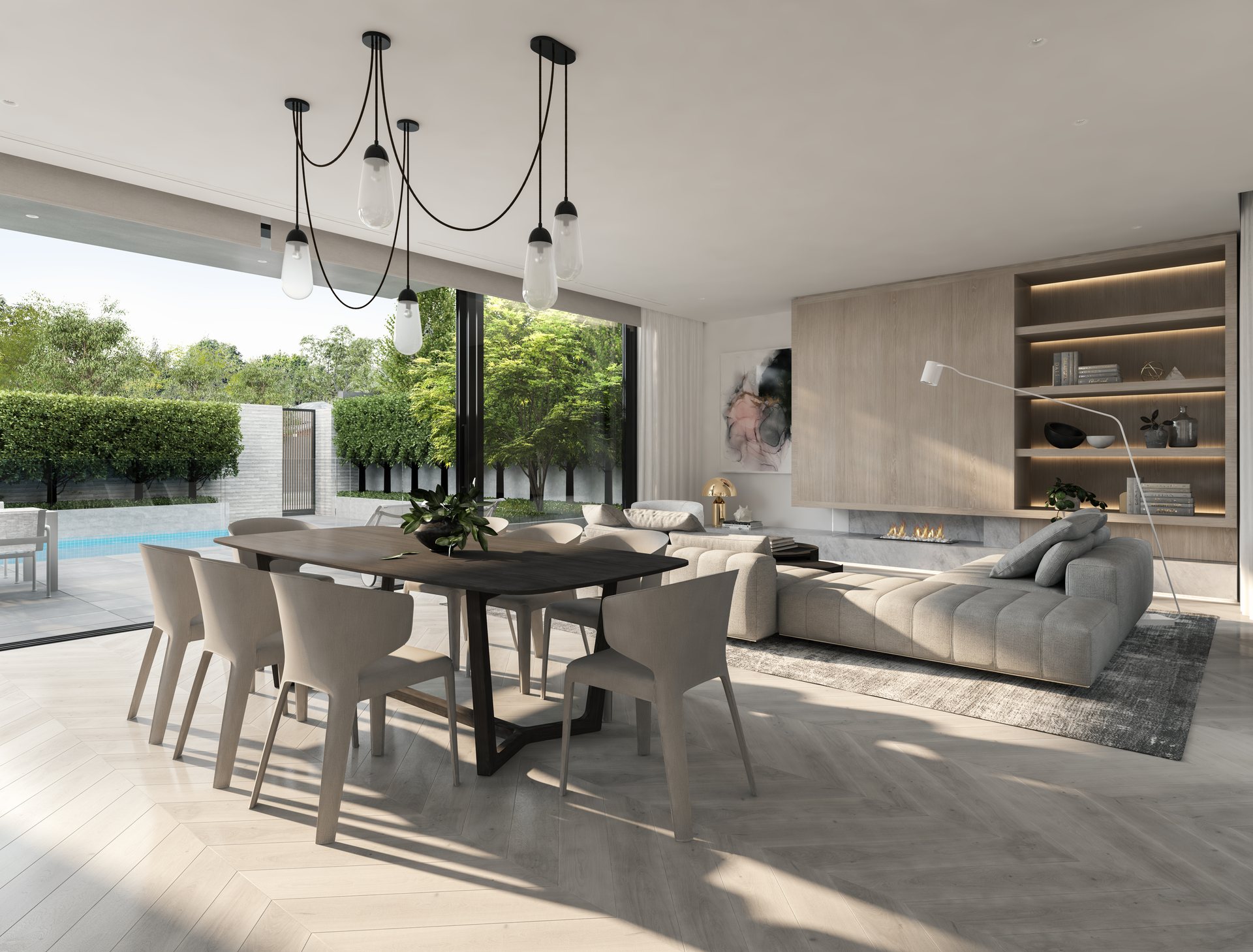 Drake, Brighton — townhouse living room