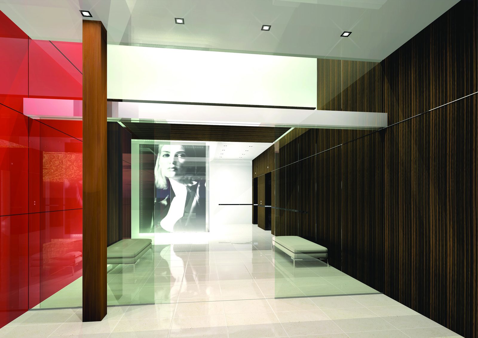 SXY, South Yarra, VIC — interior perspectives foyer