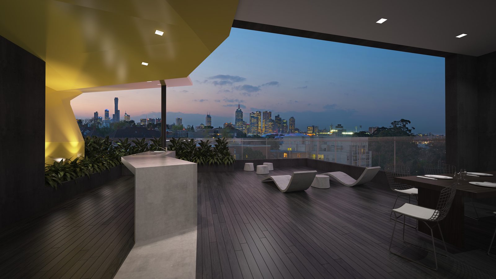 SXY2, South Yarra, VIC — exterior perspectives level 10 deck render