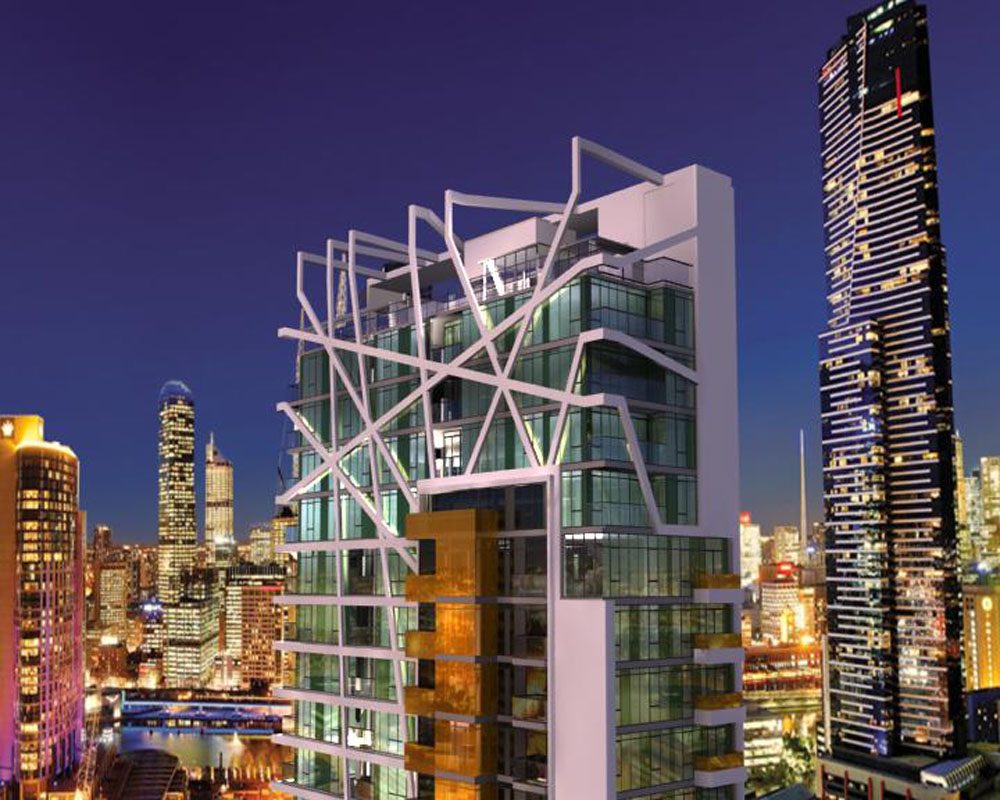 WRAP Residences, Southbank, VIC — exterior perspectives wrap element top render 2
